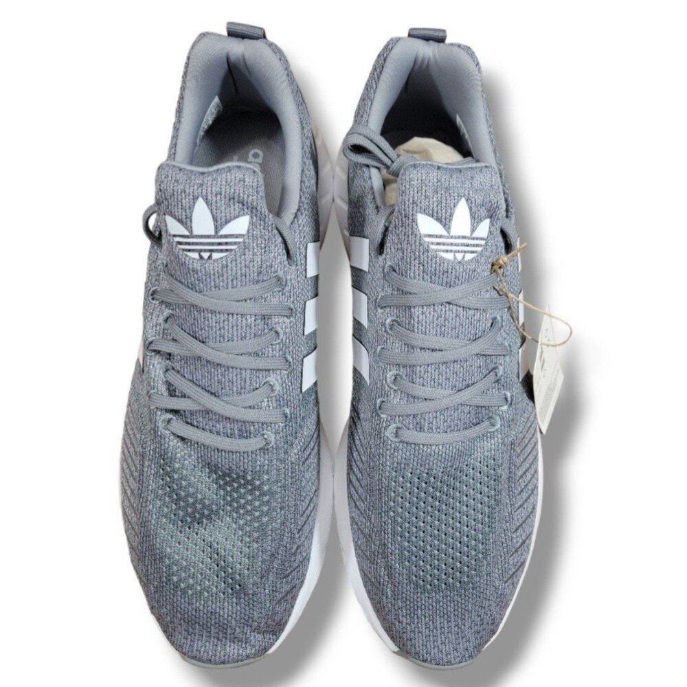 Adidas Shoes Size 10.5 Men's Adidas Swift Run 22 Gray W/ White GZ3495 New In Box - Picture 4 of 10